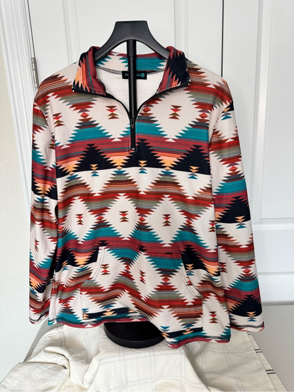 Women’s Aztec Quarter-Zip Pullover Jacket - Multi